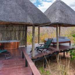 Private terrace at Royal Zambezi Lodge, Zambia.